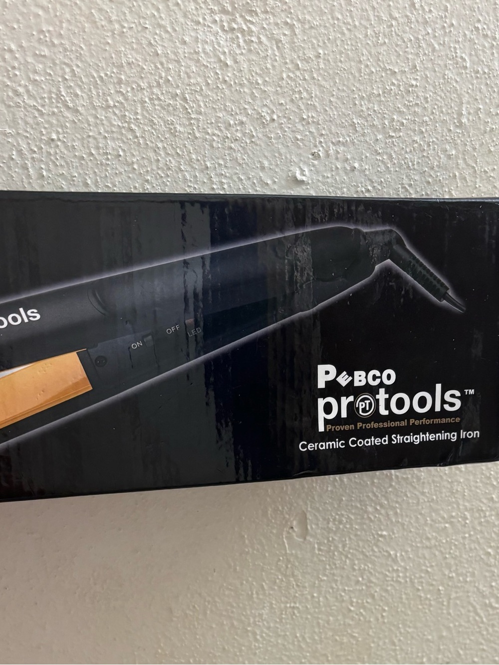 Black Ceramic Coated Hair Straightening Iron